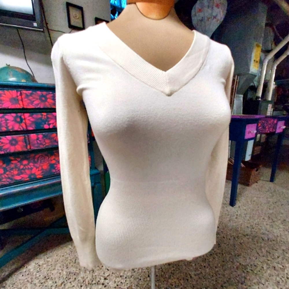 Cream sweater